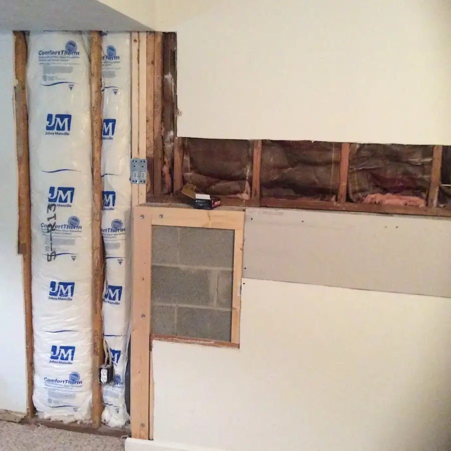 Wall insulation replacement during Structural Drying in Totowa